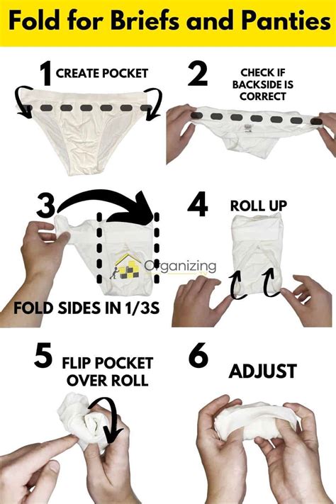 folding underwear for travel.